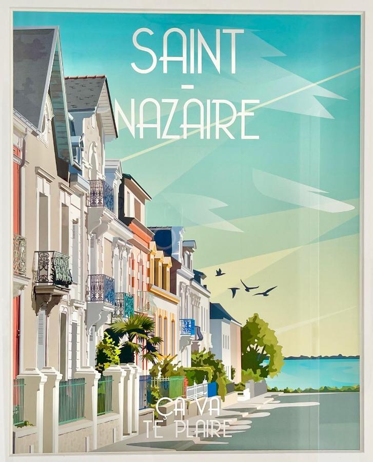 St Nazaire - L'Art Deco - Stationnement Gratuit - Centre Ville - Wifi Fibre Saint-Nazaire  Ngoại thất bức ảnh